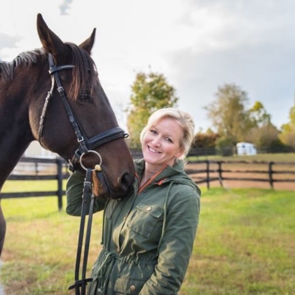 Horse and Cherry Tapley, Founder of Nalani Horse Rescue